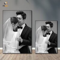 Khung ảnh gỗ 40x60, 50x70, 60x90 trang trí nhà cửa, bàn làm việc, in hình cưới, sinh nhật, thôi nôi.