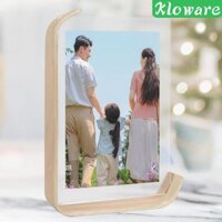 Khung Ảnh Gỗ Khung Ảnh Acrylic Trong Suốt Chắc Chắn Bắc Âu Hình Ảnh Giá Đỡ Cho Đầu Giường Kệ Phòng Ngủ Trang Trí Nhà