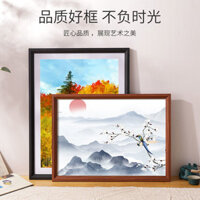 Khung ảnh gỗ treo tường, khung giấy A3 A4, khung vẽ màu nước 4K mở 8K, khung tranh sơn dầu, gắn 20inch khung DIY NLIX