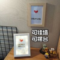 Khung ảnh in dấu tình yêu (Quà tặng người yêu kỉ niệm tình yêu khung tranh in dấu vân tay decorchina- trang trí nhà cửa