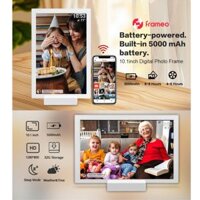 Khung ảnh kỹ thuật số 10,1″ Frameo - Wi-Fi - Khung ảnh với pin 5000 mAh + bộ nhớ 32GB