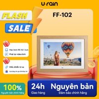 Khung ảnh kỹ thuật số urain FF-102 10.1 inch 1280*800, thẻ SD/ổ đĩa flash chuyển ảnh, khung gỗ, tự động xoay, gắn tường, điều khiển từ xa-Một món quà cho gia đình bạn