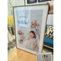 Khung Ảnh Meka HD cỡ lớn bọc viền vân gỗ 40x60 - In ảnh theo yêu cầu
