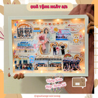 Khung ảnh nổi tặng cô giáo, tặng người thân, khung ảnh 8 tháng 3, sinh nhật, thiết kế theo yêu cầu