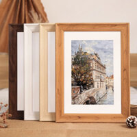 Khung ảnh retro Mỹ cao cấp, khung nghệ thuật 4K, khung tranh sơn dầu màu nước, khung treo tường tùy chỉnh A4 A3