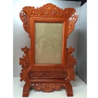Khung ảnh rồng 20×30 gỗ hương LN-2098
