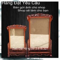 Khung ảnh thờ đơn 40x60 cỡ ảnh đặt gỗ hương
