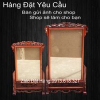 Khung ảnh thờ đơn 40x60 cỡ ảnh đặt gỗ hương