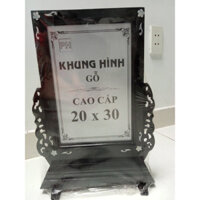 Khung ảnh thờ gỗ 20x30 cao cấp có 2 màu nâu và đen
