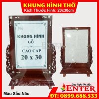 KHUNG ẢNH THỜ GỖ 20x30 - MẶT KIẾNG