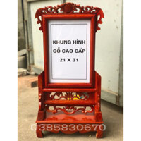 Khung Ảnh Thờ - Gỗ hương đá