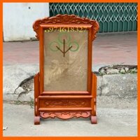 Khung ảnh thờ hoa lá tây,khung hình thờ gia tiên gỗ hương 3 cỡ ảnh 18x24,21x31,25x35