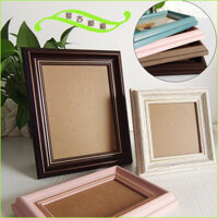 Khung ảnh tối giản, trưng bày retro, treo tường, tranh thêu chữ thập, tranh sơn dầu pastel cho trẻ em, khung ảnh váy cưới, ảnh IDIK cho bé