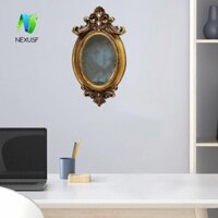 Khung Ảnh Treo Tường NEXUSF, Khung Ảnh Hình Bầu Dục Handmade, Khung Ảnh Nhựa Trang Trí Hình Bầu Dục Cổ Trang Trí Nhà