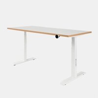 Khung bàn nâng hạ HyperWork Atlas HPW-DP01-WHT Trắng (Chưa bao gồm mặt bàn) | Giá rẻ, trả góp 0%