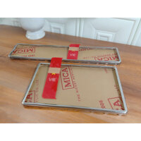 khung biển số xe ô tô có hình lá cờ in UV khung inox  tự lắp tại nhà 1 bộ 2 khung 1 vuông và 1 dài