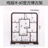 Khung Bogu Gỗ Cánh Gà Giá Trưng Bày Nhỏ Bằng Gỗ Rắn Ấm Trà Đồ Trang Trí Bộ Ấm Trà Trưng Bày Kệ Gỗ Giá Đỡ Trà