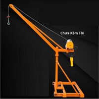 Khung cẩu xoay 360 độ, Tải trọng 250kg gắn các loại máy tời xây dựng (chưa kèm tời)