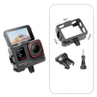 Khung chuyển đổi mở rộng Camera thể thao Lồng thỏ cho Insta360 Ace / Ace Pro Phụ kiện máy ảnh lồng nhựa màu đen