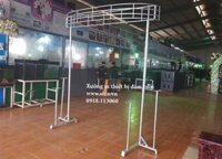 Khung cổng hoa cưới đầu vòng 2 chân trụ - Mã: KCH-024