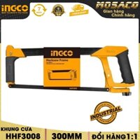 Khung cưa sắt INGCO HHF3008 1/2 inch cơ chế lưỡi thay đổi nhanh chóng. Khung cưa thép nặng chuyên dùng để cưa- MOSACO