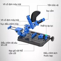 Khung Đế Gắn Máy Mài, Máy Cắt cầm tay có thanh trượt có ê tô cố định - đế kẹp giữ máy - Bảo hành 12 tháng