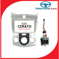 Khung dưỡng lắp màn hình cho xe Kia Cerato 2012-2016, mặt dưỡng màn hình android cho xe oto.