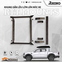 Khung gắn lều iKamper 4x lên nóc xe Bán tải – thương hiệu Rhino
