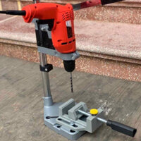 Khung gắn máy khoan cầm tay, đế kẹp bàn khoan bàn thanh khoan tay, ê tô kẹp