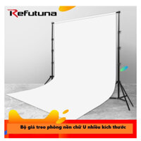 Khung giá treo phông nền di động chữ U chụp ảnh quay video lookbook,ảnh cưới, livestream nhiều size