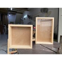 Khung gỗ hộp  3d size 20x30,25x25