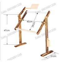 Khung gỗ thêu 30x40cm , Cao 50cm C8016 ( lấy màu ngẫu nhiên)