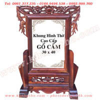khung hình thờ gỗ cẩm lai kích thước ảnh 30×40