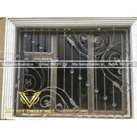 Khung hoa sắt cửa sổ - cửa sổ sắt đẹp STV - CS001