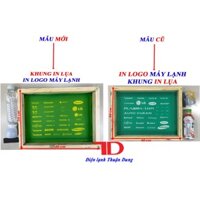 Khung in logo máy lạnh, khung in lụa TD Điện lạnh Thuận Dung