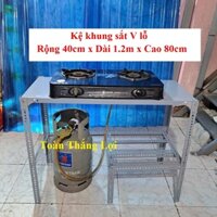 Khung kệ để đồ nấu ăn nhà bếp ( Rộng 40cm x Dài 1.2m x Cao 80cm)