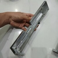 khung ke góc chân full thép trắng nặng 2kg làm trục z cnc 3d phay tiện khoan hàn gọt cell pin 18650