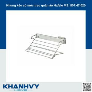 Khung kéo có móc treo quần áo Hafele 807.47.020