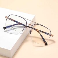 Khung Kính Chùm Đôi β Titan Retro Thời Trang Nửa Khung Phi Công Kính Mắt Nhôm Magiê Khung TIM8027