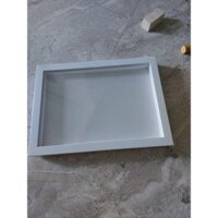 Khung làm tranh đất sét/khung in dấu chân tay cho bé có kính chống bụi