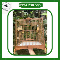 Khung lồng chào mào Xưởng Lồng Chim Bảo Anh, Lồng chim tre già, trúc già tự ráp dáng thái vuông đấu cực bền đẹp rẻ L003