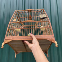 Khung lồng chim chào mào báng súng chất liệu trúc tự ráp form Thái đấu đẹp chắc chắn Birdcages