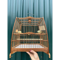Khung lồng chim chào mào báng súng chất liệu trúc tự ráp khung lồng mào form Thái đấu
