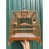 khung lồng chim chào mào chất liệu trúc giá rẻ dẽ lắp ráp - Quang Lồng Chim