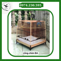 Khung lồng chim chào mào thái Xưởng Lồng Chim Bảo Anh, Khung đấu vuông đấu gỗ tần bì full phụ kiện dễ lắp ráp BA KL02