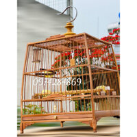 KHUNG LỒNG CHIM TRÚC CHÀO MÀO ĐẸP CHẮC CHẮN GIÁ RẺ TỰ RÁP SIÊU DỄ- tặng kèm dầu bóng kèm theo