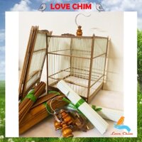 Khung lồng chim tự ráp ép mộc nan cáp, Khung lồng chào mào tự ráp LOVECHIM , Lồng chim chào mào giá rẻ