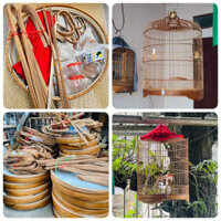 Khung lồng choè lửa các size 50-55 tương đương (80-88 nan) chất liệu trúc xử lí cao cấp birdcages