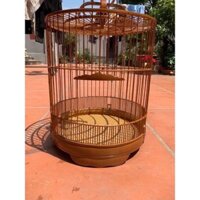 Khung lồng chòe mái bằng tự ráp Lồng chim chích chòe 3 vanh 56 nan đường kính 34cm tự ráp siêu dễ