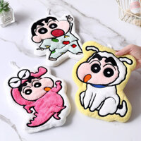 Khủng Long Crayon Shin-Chan Khăn Tay Treo Nhà Bếp Phòng Tắm Thấm Hút Hoạt Hình Nhanh Khô Khăn Tay Trẻ Em20250109